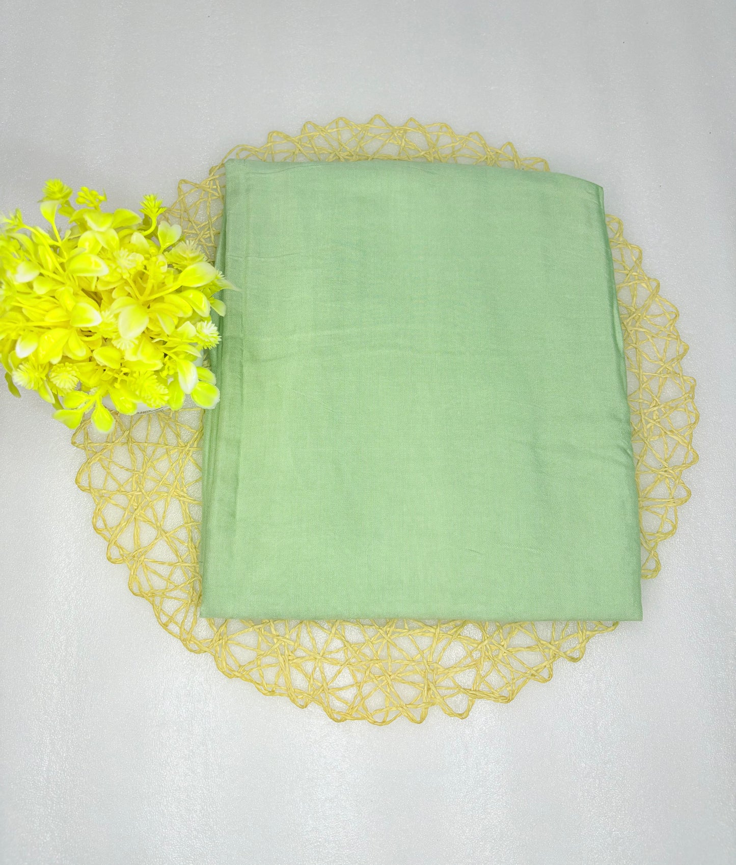 Mint Green Printed Unstitched Suit with Ornate Dupatta