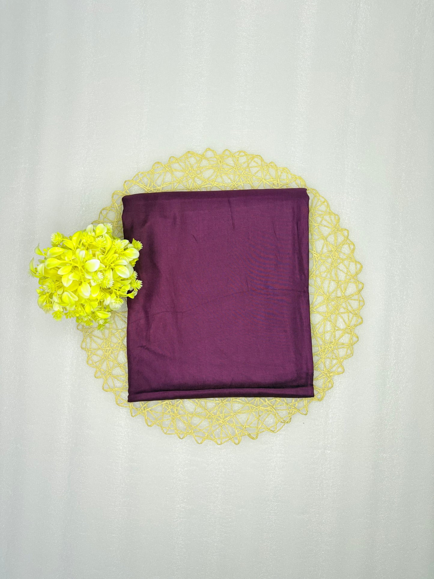 Plum Bloom – Floral Unstitched Suit with Chevron Dupatta