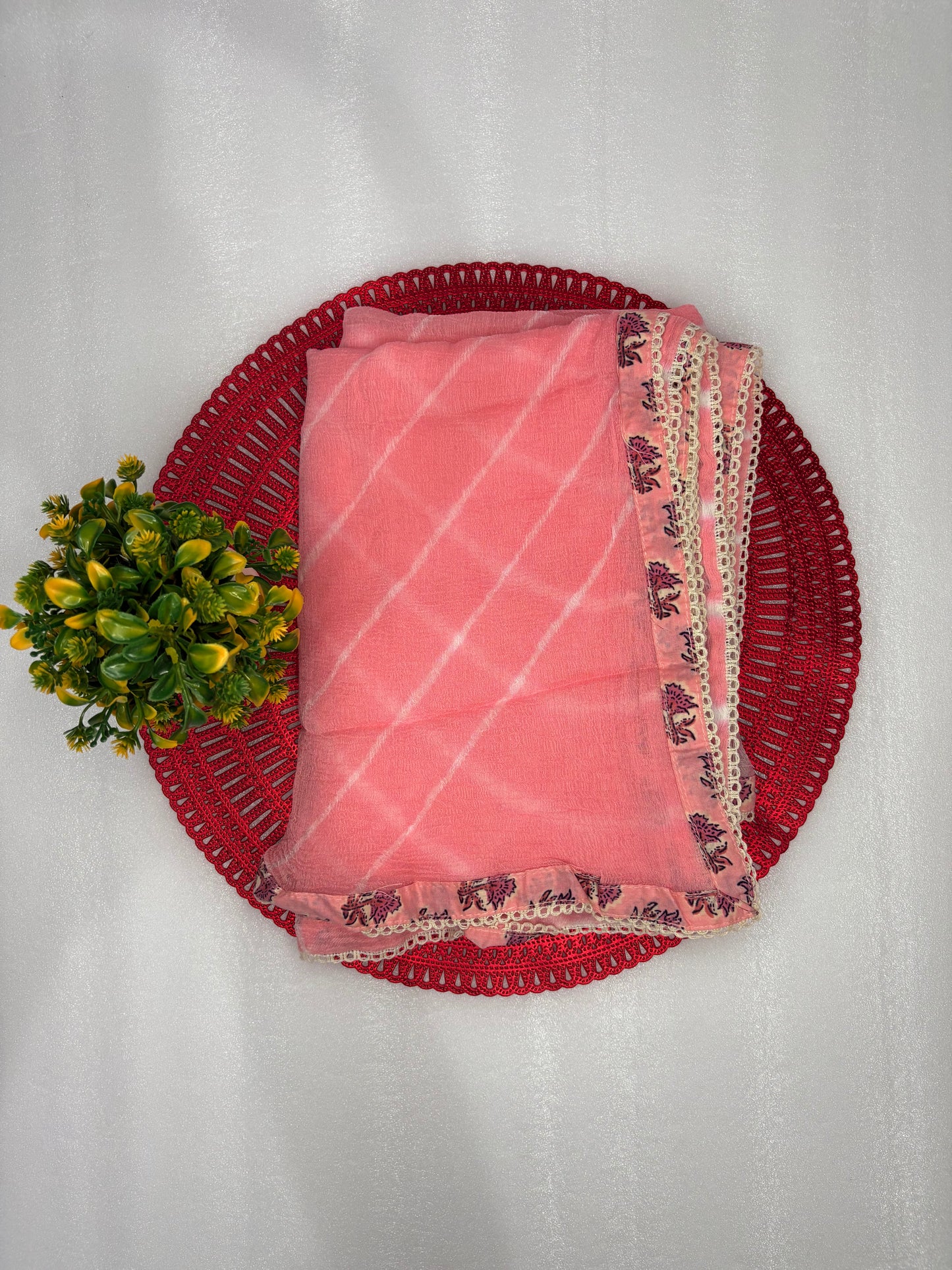 Blush Bloom – Pastel Floral Unstitched Suit Set with Embroidered Dupatta