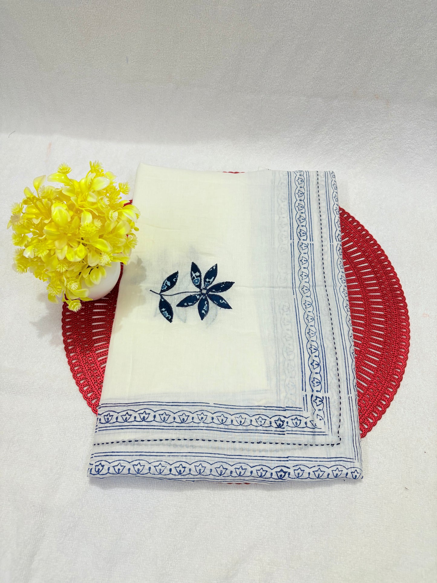 Indigo Grace – Block Print Unstitched Suit Set