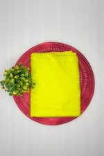 Bold Yellow Base Paired with a Dreamy Pastel Green Dupatta - Image 3