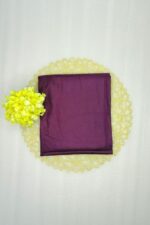 Deep Plum Floral Print with Chic Zigzag Dupatta - Image 2