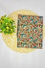 Olive Patterned Unstitched Suit - Image 3