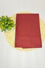 Rust Brown & Cream Ethnic Printed Unstitched Suit Set with Dupatta - Image 4